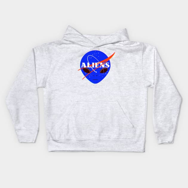 aliens spce program Kids Hoodie by sebasebi